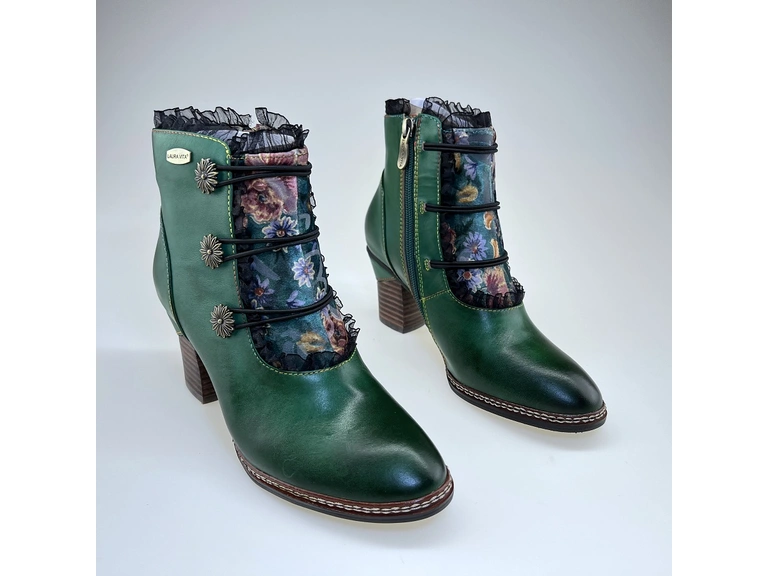 Dámske očarujúce zelené členkové topánky Amceliao34