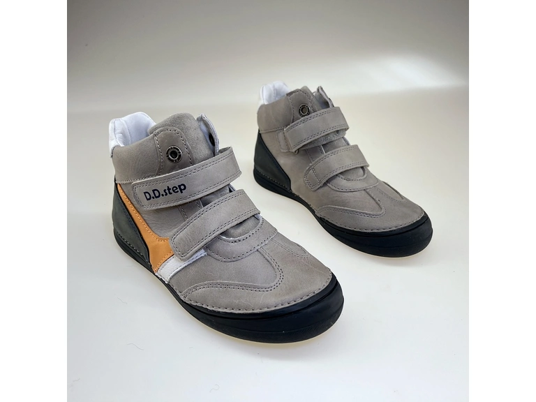 Detské celé sivé topánky D.D.Step DPB223A-A078-331