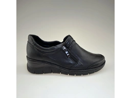 Dámske čierne poločlenkové topánky ASPKX-1021/marika-60