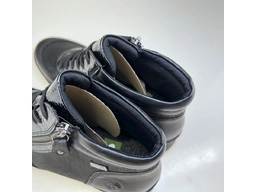 Dámske texové čierne členkové topánky R0770-01