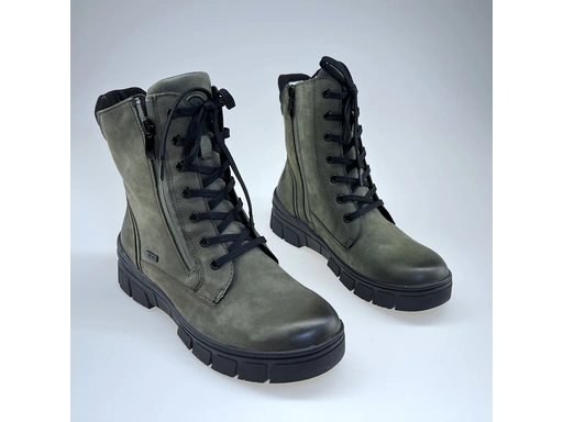 Dámske zelené členkové topánky 9-26235-41
