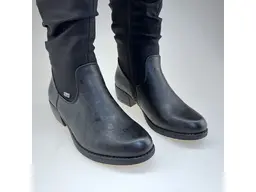 Dámske čierne hrubo zateplené čižmy 93157-00