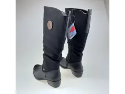 Dámske čierne hrubo zateplené čižmy 93157-00