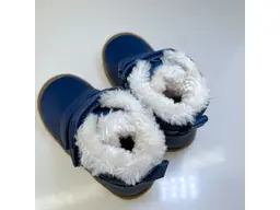 Detské celé teplé modré topánky Tedy blue