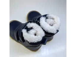 Detské celé teplé modré topánky Tedy navy
