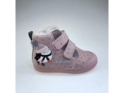 Detské teplé ružové celé topánky DVG023-W066-352A