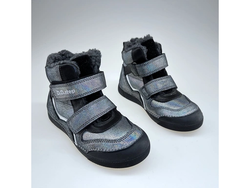 Detské teplé sivé topánky DVG222-W068-495B