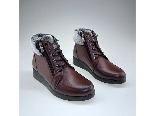 Dámske bordové člekové teplé topánky SHI432-36