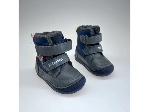 Detské teplé sivé topánky DVB023-W071-359