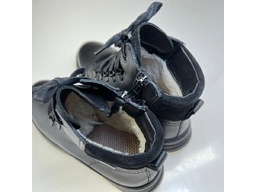 Dámske čierne teplé celé topánky P5-1459-003