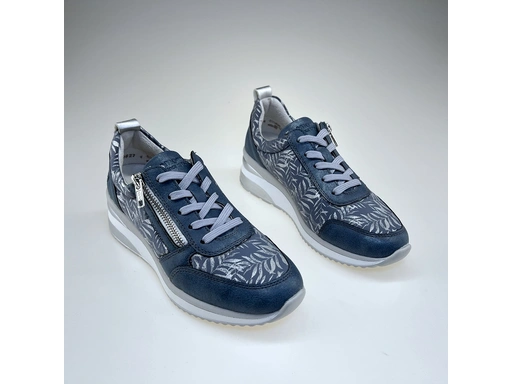 Dámske letné modré botasky D2401-10