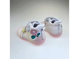 Detské biele poločlenkové topánky DPG024-S015-41540