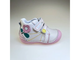 Detské biele poločlenkové topánky DPG024-S015-41540