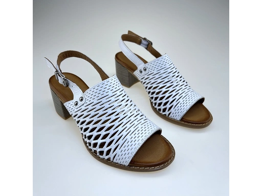 Dámske biele sandále G220A12-10