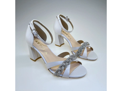 Dámske biele sandále ASP2496-10