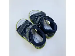 Detské modré letné sandále Delron denim