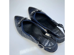 Dámske letné modré sandálky ASPKX-2622-90