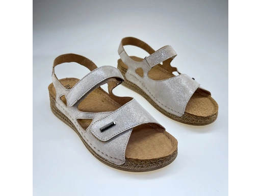 Dámske letné béžové sandálky P5-1642-15
