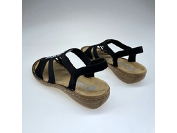 Dámske čierne sandálky 60875-00