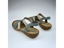 Dámske zelené sandálky 60851-52