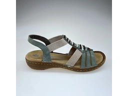 Dámske zelené sandálky 60851-52