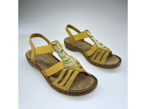 Dámske žlté sandálky 62808-68