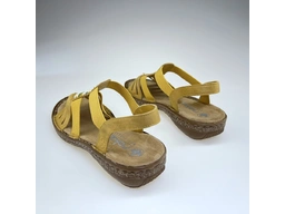 Dámske žlté sandálky 62808-68