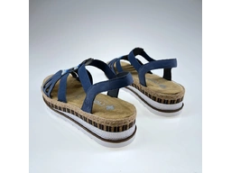 Dámske letné modré sandálky V7909-12