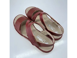 Dámske letné červené sandále 65964-35