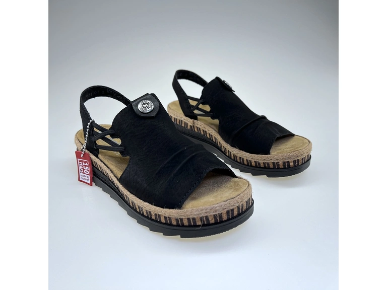 Dámske čierne sandále V7972-00