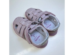 Detské barefoot pohodlné ružové sandále DSG024-G077-41565B