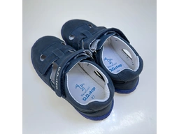Detské barefoot modré sandálky DSB124-G077-41892