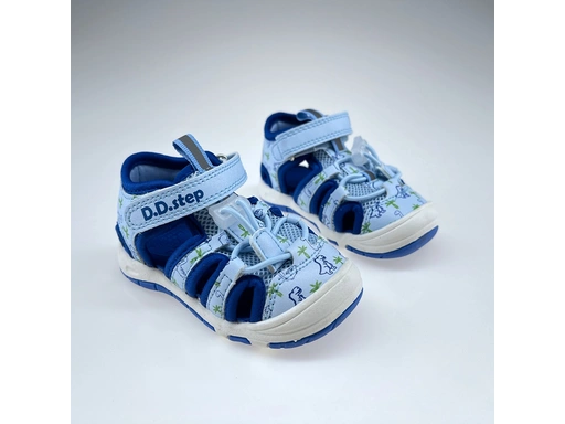 Detské modré sandálky DSB024-G065-41329B
