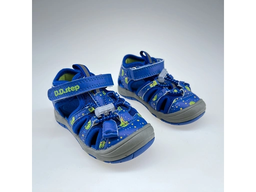 Detské modré sandálky DSB024-G065-41329