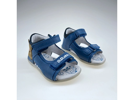 Detské modré sandálky DSB024-G075-41624