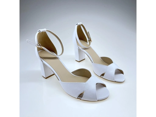 Dámske biele sandále A4750-10