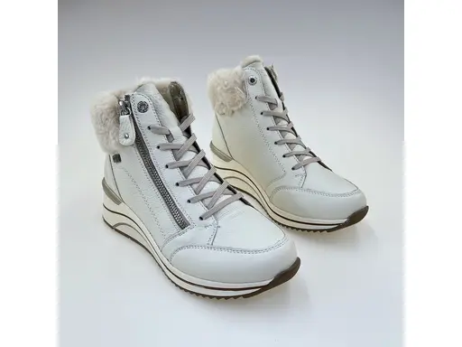 Dámske biele pohodlné teplé členkové topánky D0T77-80
