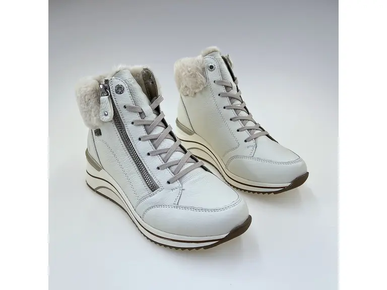Dámske biele pohodlné teplé členkové topánky D0T77-80