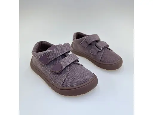 Detské textilné barefoot pohodlné ružové poltopánky Koro old pink