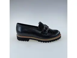 Dámske čierne mäkučké kožené mokasíny K3325/marcin-60K