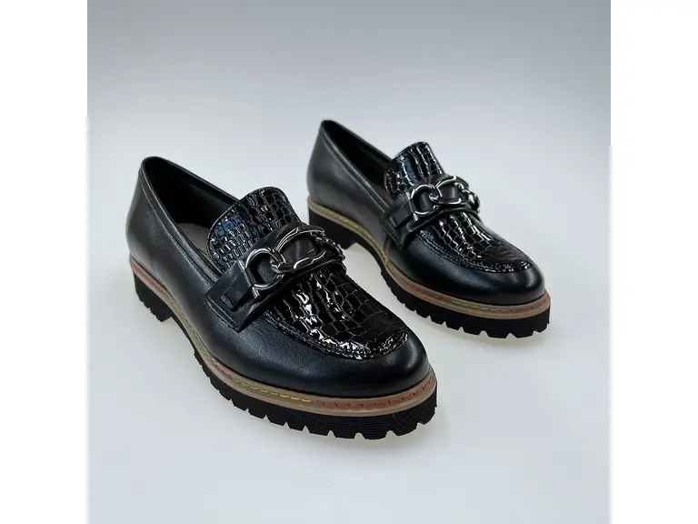 Dámske čierne mäkučké kožené mokasíny K3325/marcin-60K