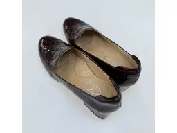 Dámske bordové mäkučké kožené poltopánky K3328X/3510-36