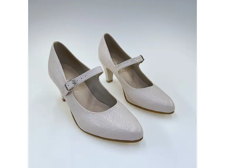 Dámske béžové pohodlné lodičky M907-15punto