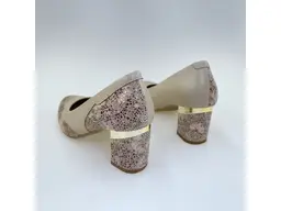 Dámske béžové kožené pohodlné lodičky K3600/6038OB-15