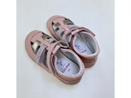 Detské ružové pohodlné barefoot sandálky H077-51332CM