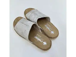 Dámske zlaté pohodlné vsuvky 69288-60