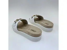 Dámske letné kožené béžové vsuvky STEP758000-14
