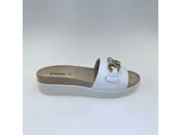 Dámske letné kožené béžové vsuvky STEP758000-14