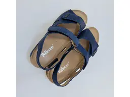 Dámske mäkučké modré pohodlné sandálky P5-0994-90