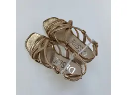 Dámske medené kožené mäkučké letné sandálky Judit4